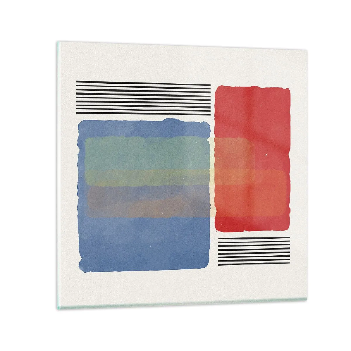 Glasbild - Bild auf glas - Der Geist und der Buchstabe der Geometrie - 50x50 cm