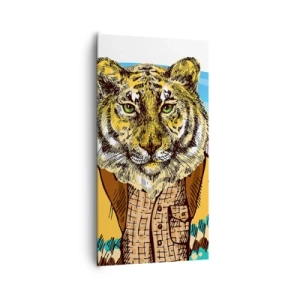 Bild auf Leinwand - Leinwandbild - Nicht so wild, wie sie ihn zeichnen - 65x120 cm