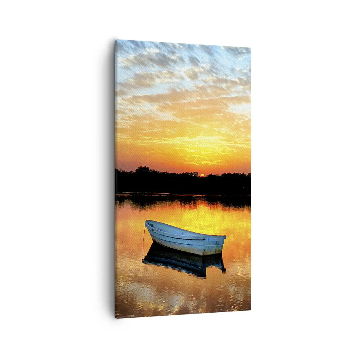 Bild auf Leinwand - Leinwandbild - Schauen, hören, meditieren - 55x100 cm