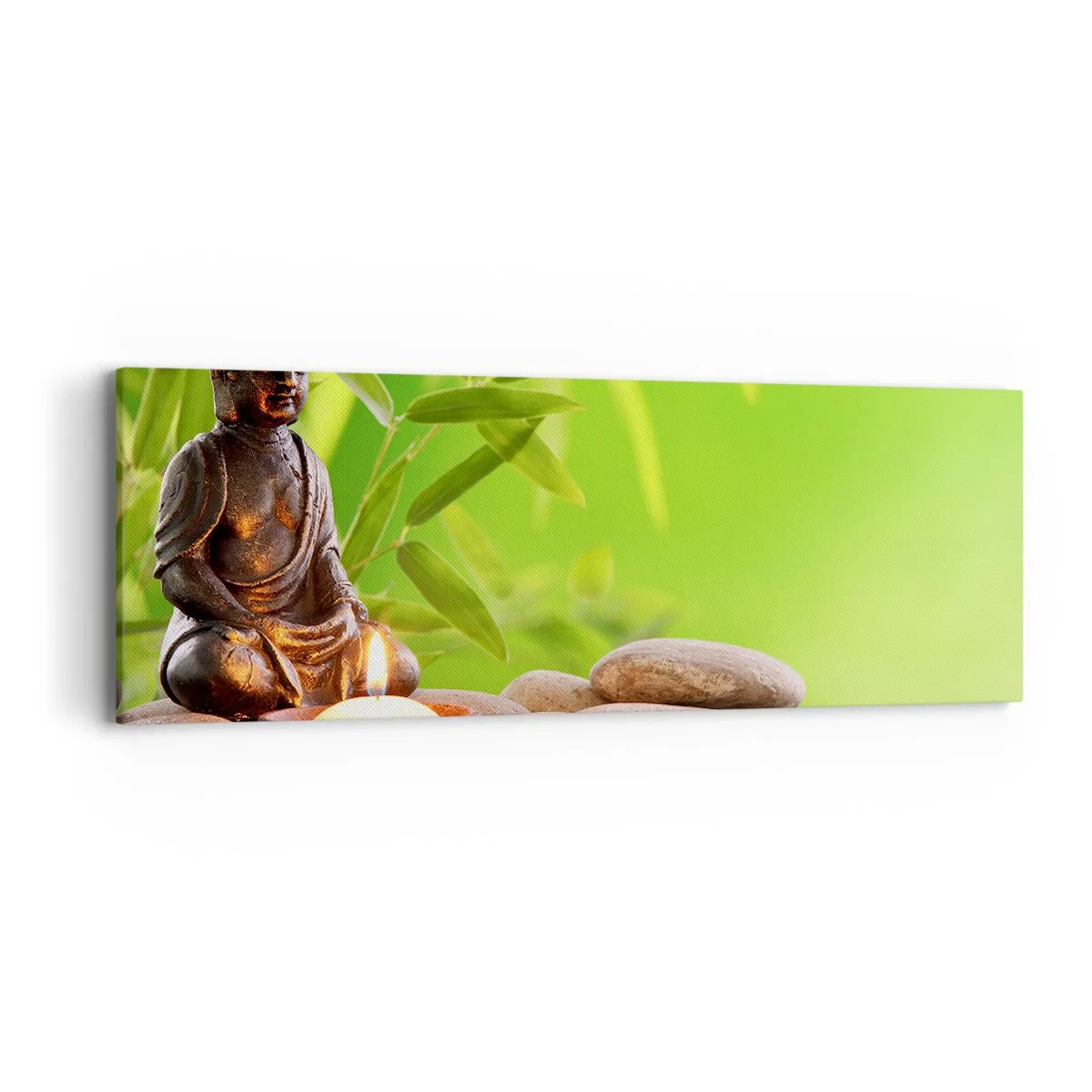 Bild auf Leinwand - Leinwandbild - Das Leben ist wunderschoen - 90x30 cm