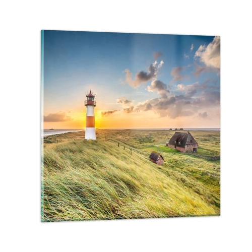 Glasbild - Bild auf glas - Zwischen den Wellen - 30x30 cm