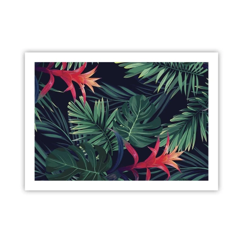 Poster - Im Grünen in Flammen gehen - 70x50 cm