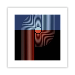 Poster - In einer geometrischen Umarmung - 30x30 cm