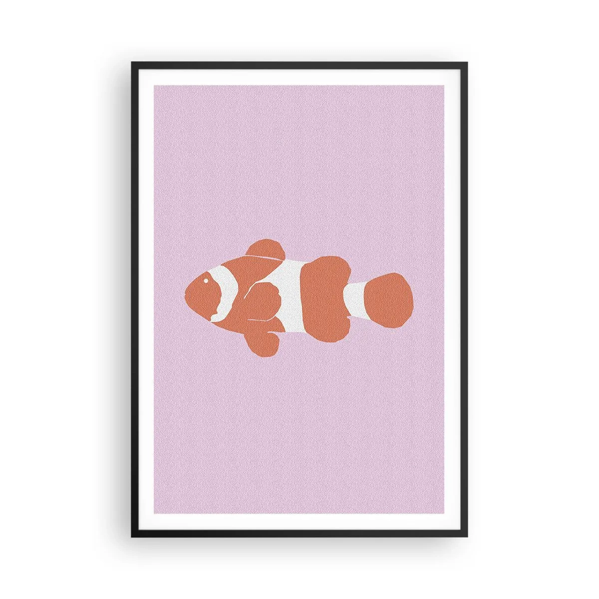 Poster in einem schwarzem Rahmen - In Koralle an Gesicht und Schwanz - 70x100 cm