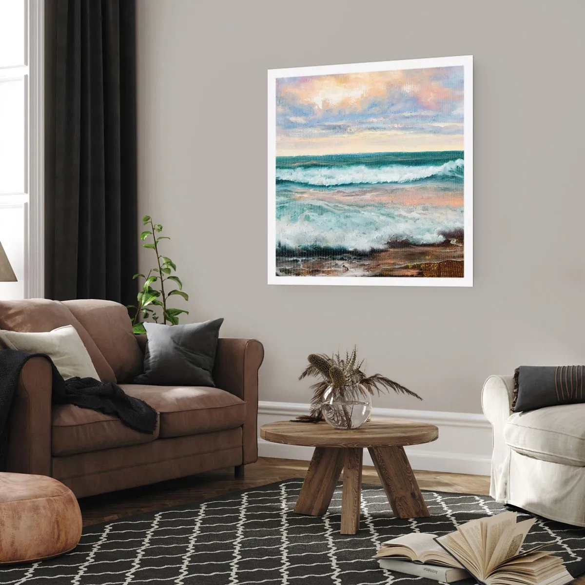 Poster - Hier werden Sie Ihre Seele baumeln lassen - 30x30 cm