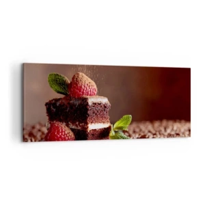 Bild auf Leinwand - Leinwandbild - Das Leben ist süß - 100x40 cm