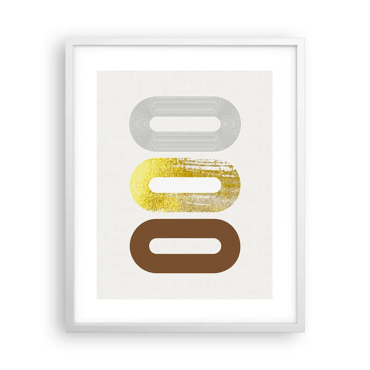 Poster in einem weißen Rahmen - Oooh! - 40x50 cm