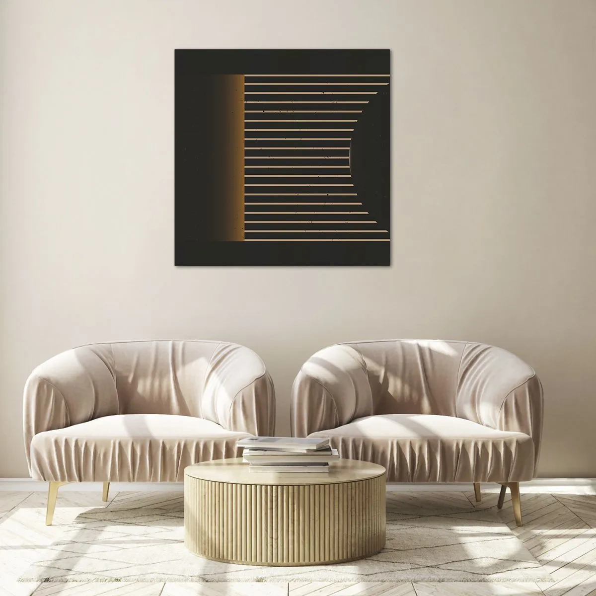 Glasbild - Bild auf glas - Die Dunkelheit erkunden - 70x70 cm