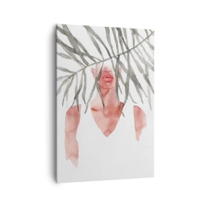 Bild auf Leinwand - Leinwandbild - Dame der Tropen - 70x100 cm