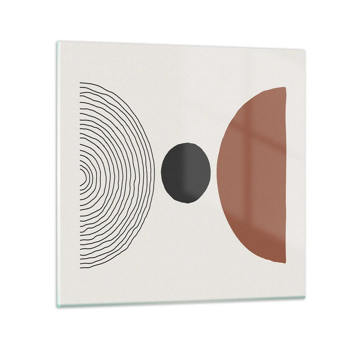 Glasbild - Bild auf glas - Das Zentrum der Aufmerksamkeit - 30x30 cm