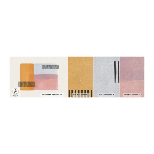 Fototapeten Muster Premium Canvas - Von Ecke zu Ecke - Abstraktion, Stück, Minimalismus - 100x30 cm