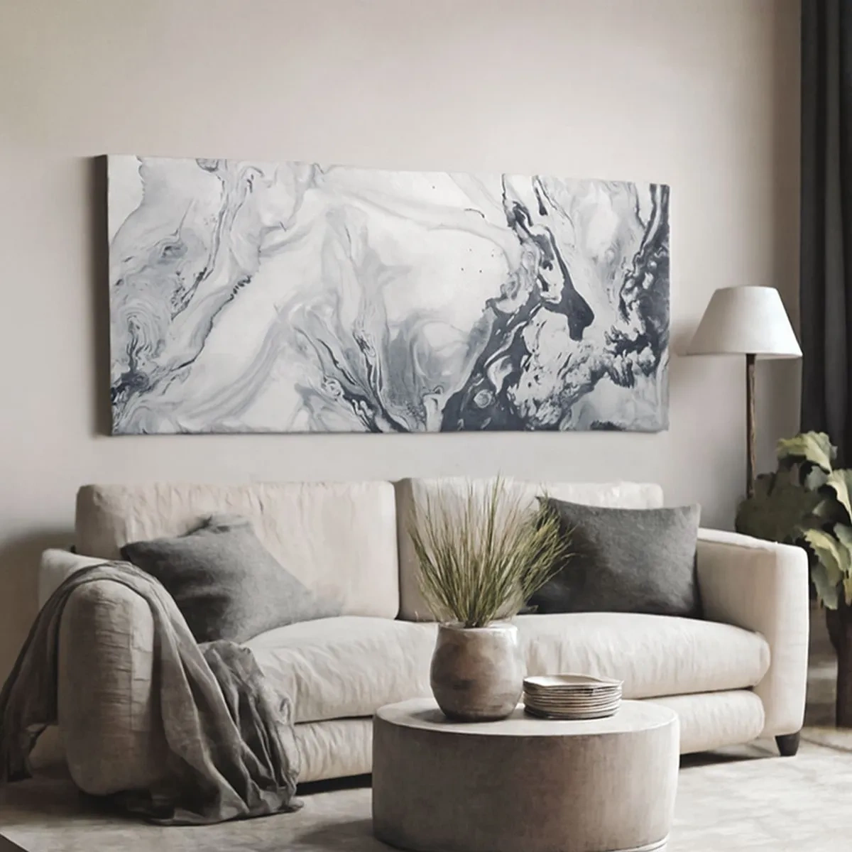 Bild auf Leinwand - Leinwandbild - Das Innere der Erde - 100x40 cm