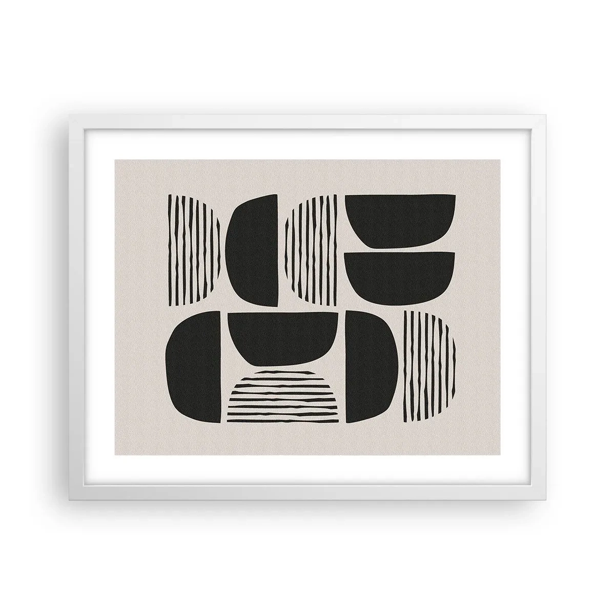 Poster in einem weißen Rahmen - Halbherzige Deals - 50x40 cm