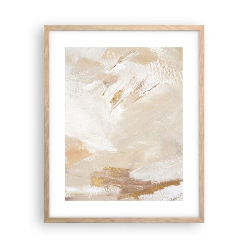 Poster in einem Rahmen aus heller Eiche - Pastellkomposition - 40x50 cm