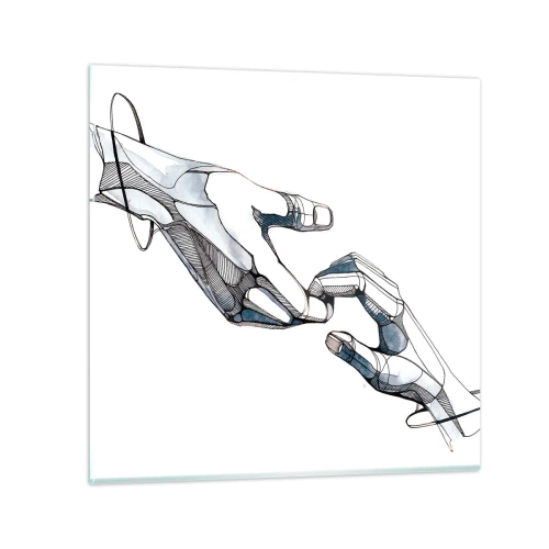 Glasbild - Bild auf glas - Eine gute Geste - 50x50 cm