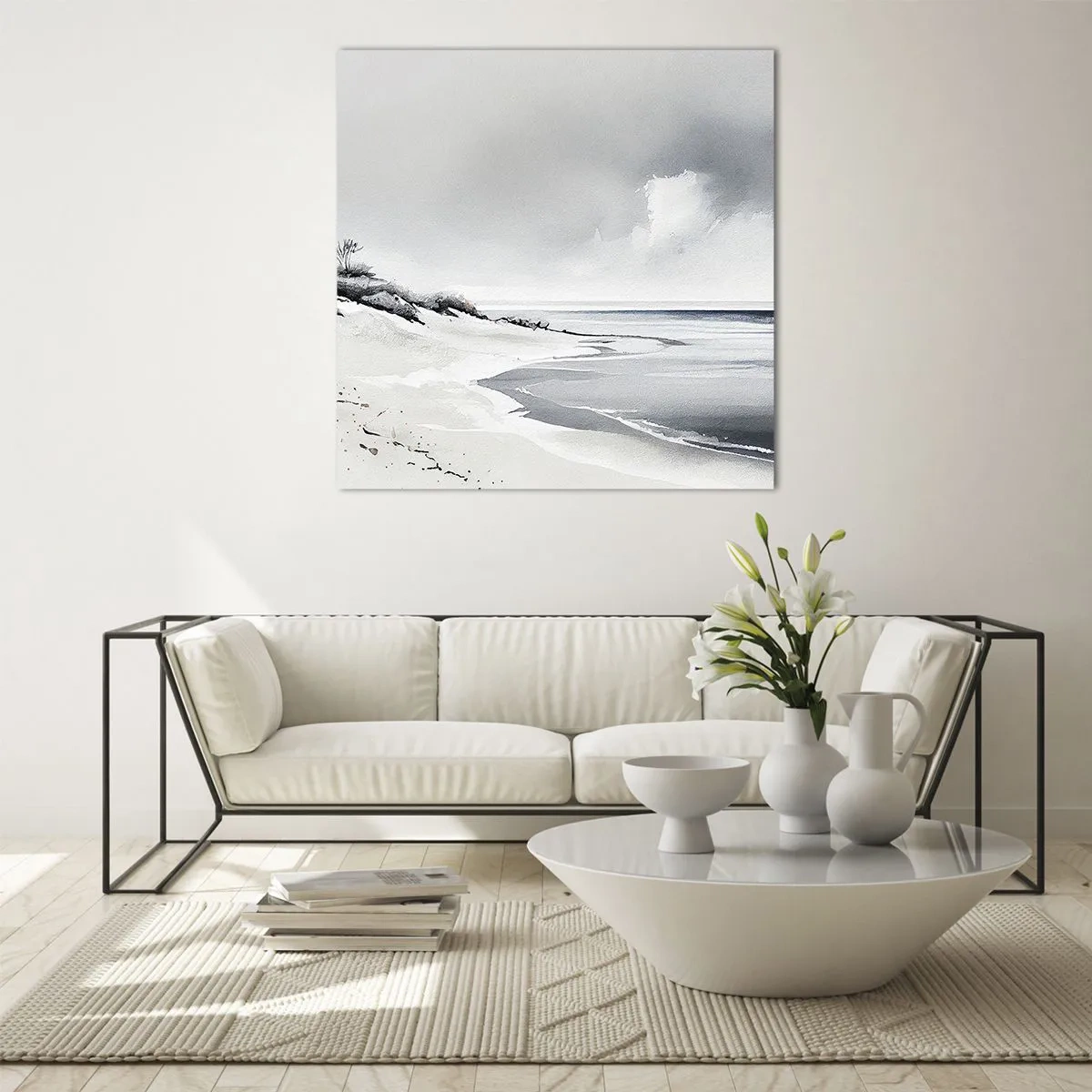 Glasbild - Bild auf glas - Für immer zusammen - 70x70 cm