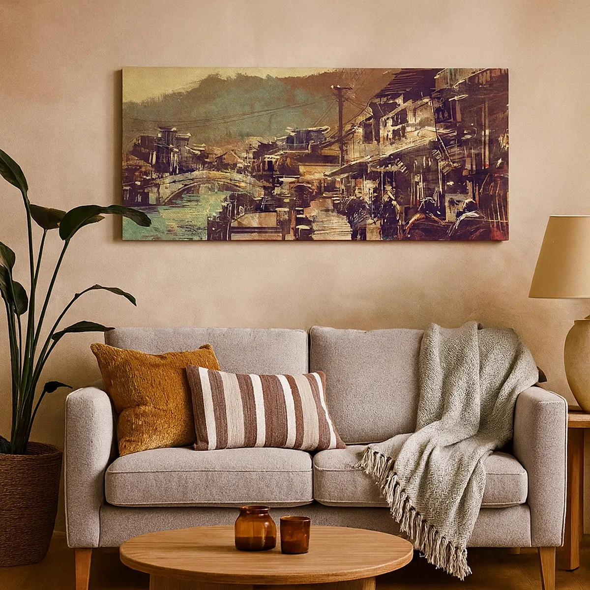 Bild auf Leinwand - Leinwandbild - Das Leben als Reichtum an Grau - 30x30 cm