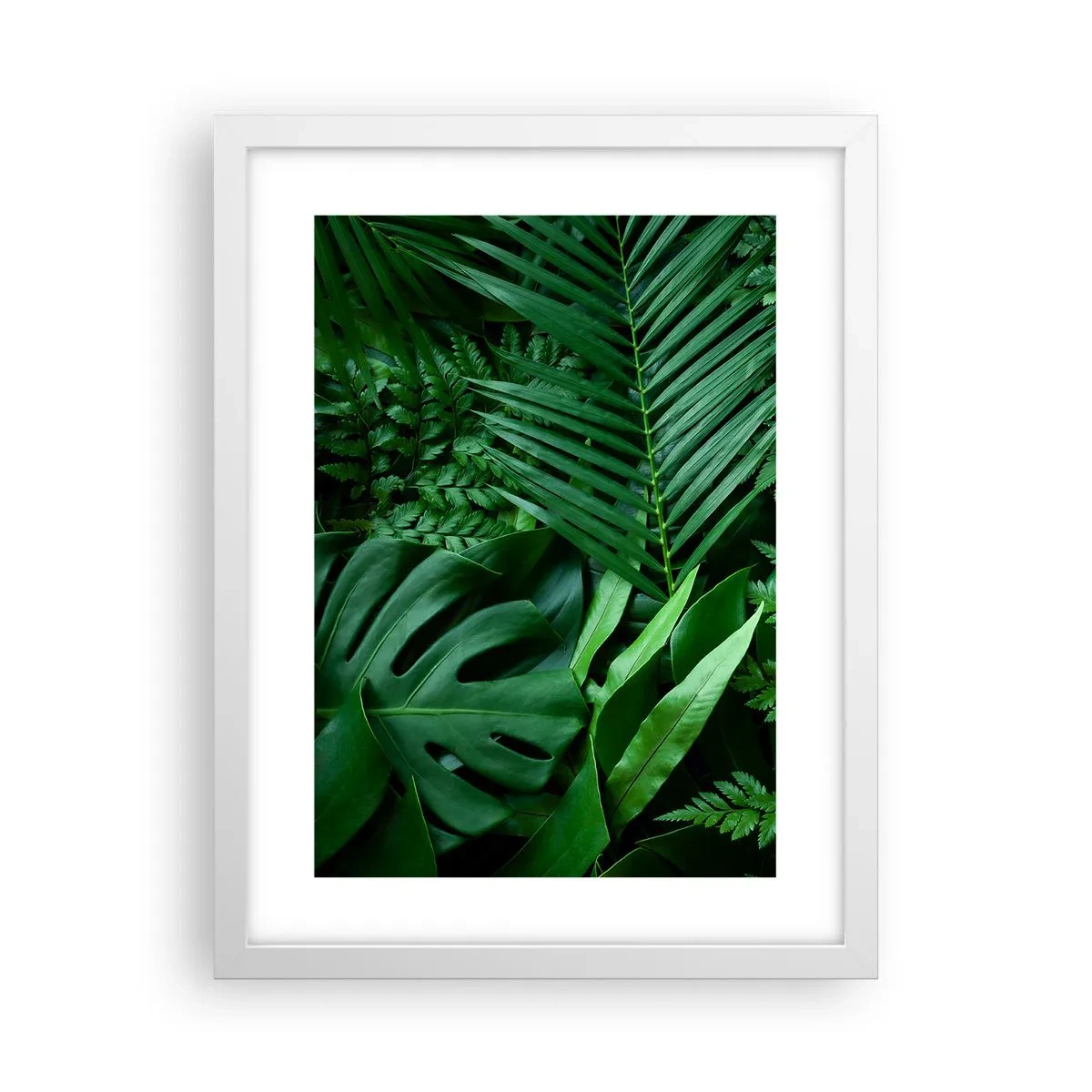 Poster in einem weißen Rahmen - Eingebettet ins Grüne - 30x40 cm