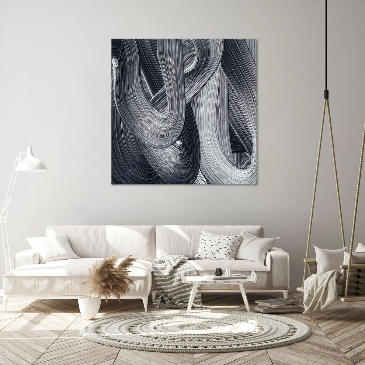 Bild auf Leinwand - Leinwandbild - Die Fließfähigkeit der Realität - 40x40 cm