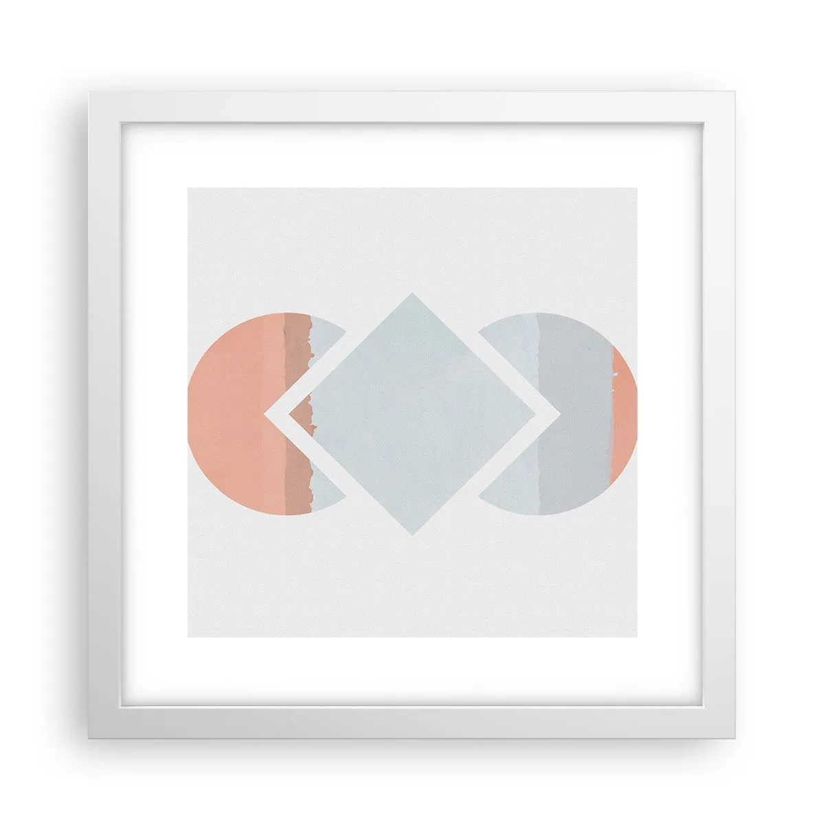 Poster in einem weißen Rahmen - Die Situation ist klar - 30x30 cm