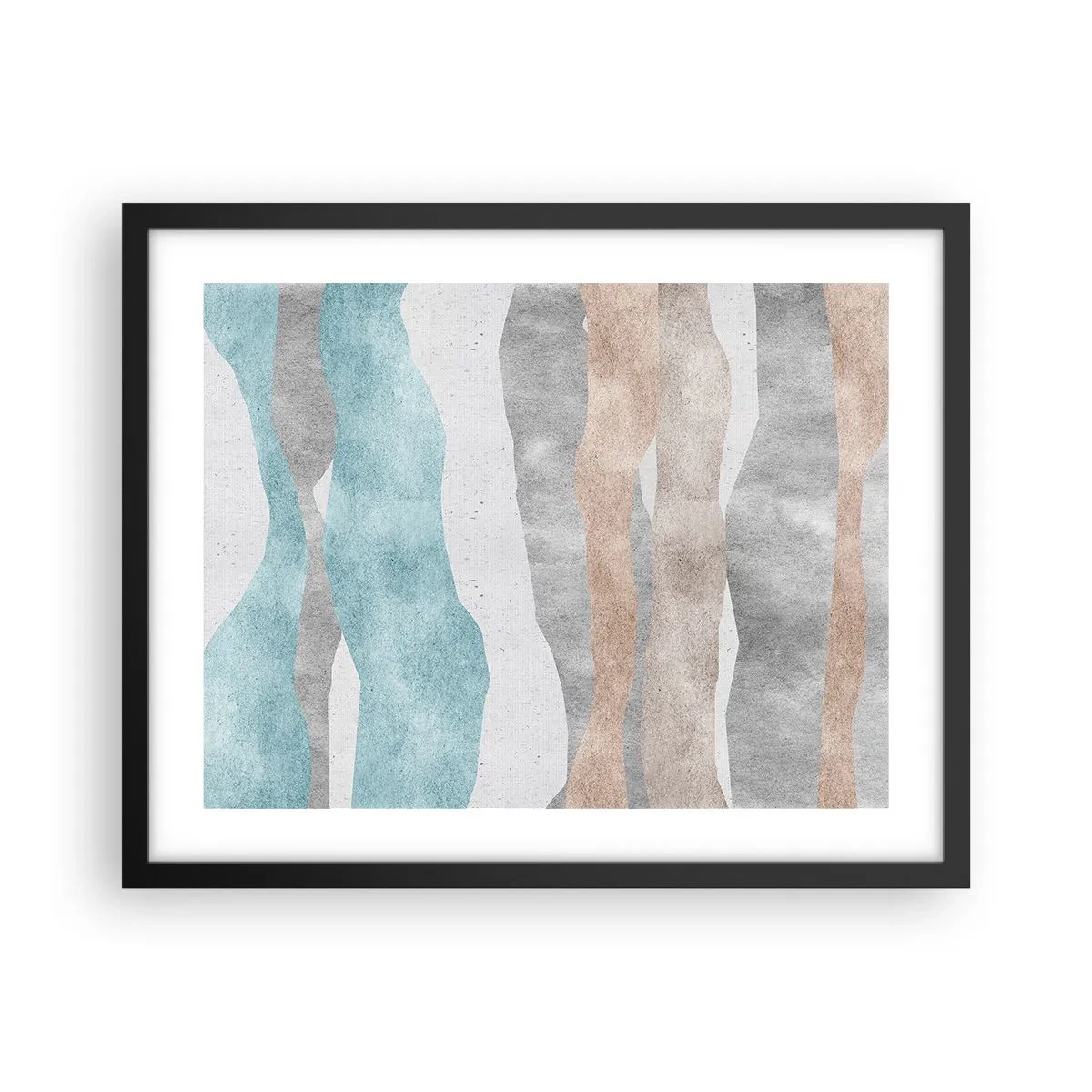 Poster in einem schwarzem Rahmen - Studie über Nähe - 50x40 cm