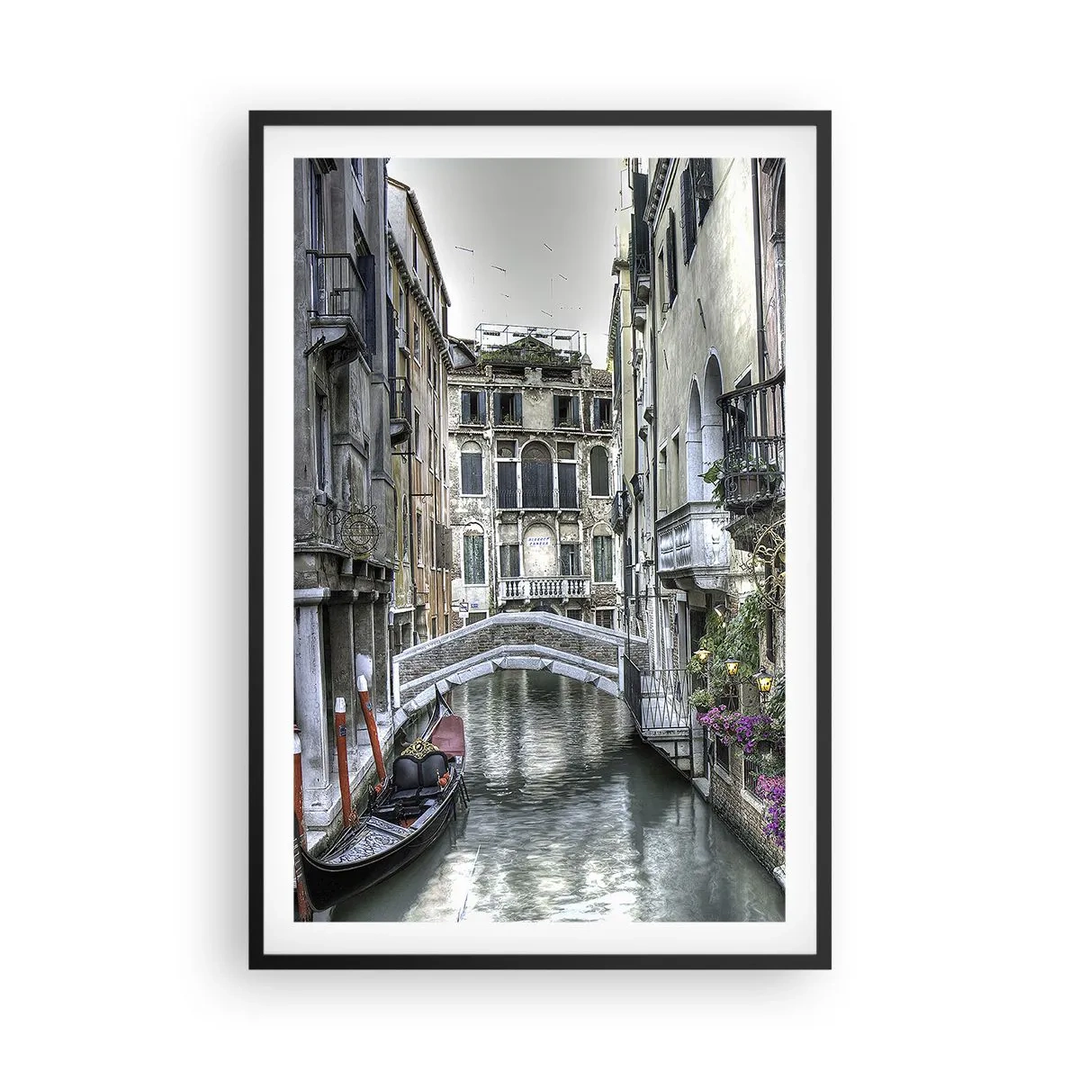 Poster in einem schwarzem Rahmen - Seit Jahrhunderten in stiller Besinnung - 61x91 cm