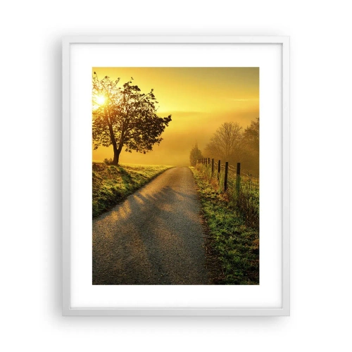 Poster in einem weißen Rahmen - Honig-Nachmittag - 40x50 cm