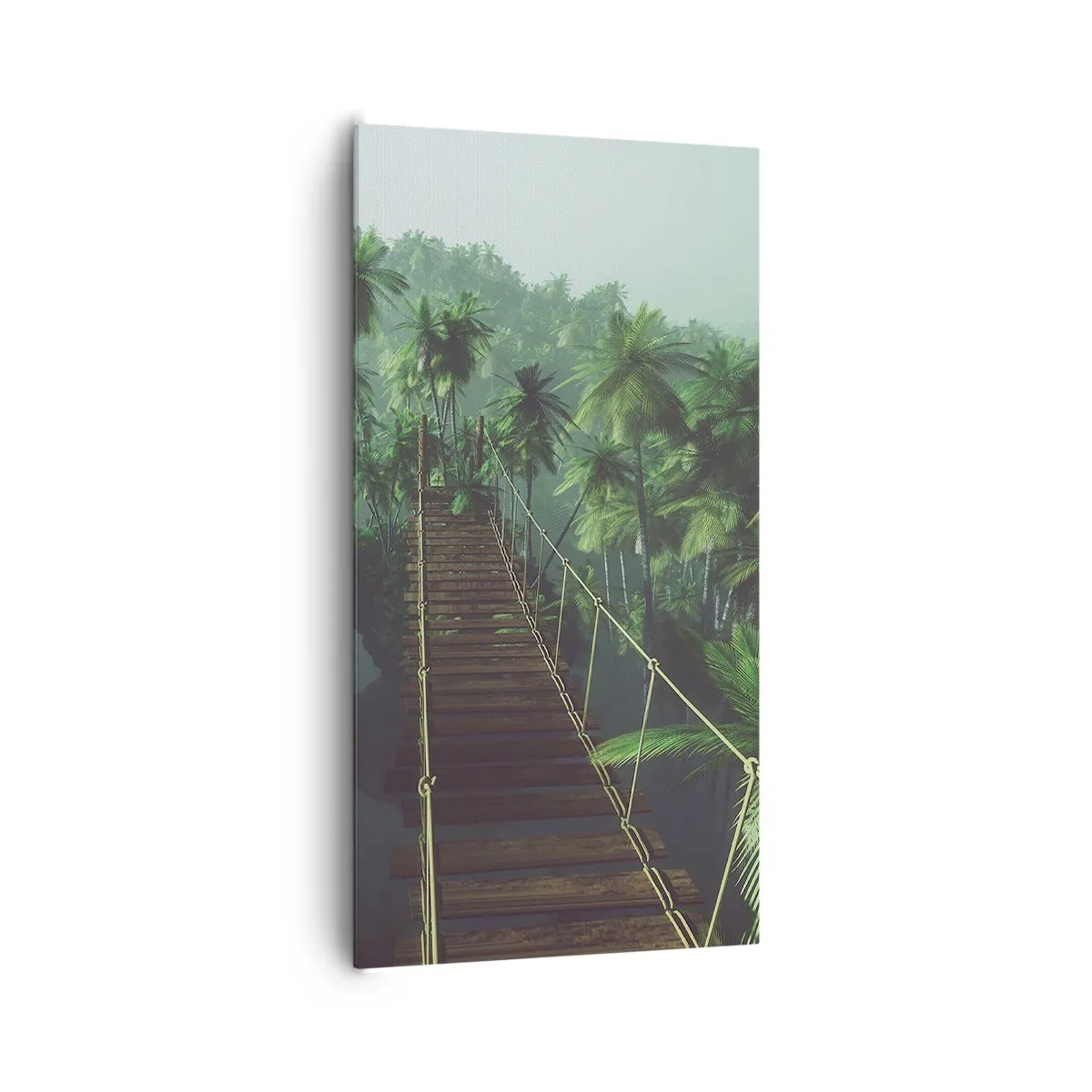 Bild auf Leinwand - Leinwandbild - Über der Brandung des Grüns - 65x120 cm