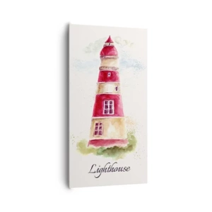 Bild auf Leinwand - Leinwandbild - Das Wetter ringsum ist immer gut - 65x120 cm