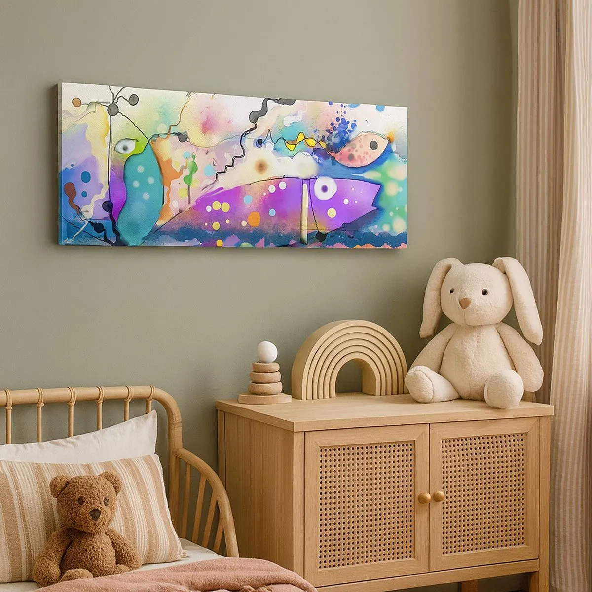 Bild auf Leinwand - Leinwandbild - Es fehlen die Worte! - 100x40 cm