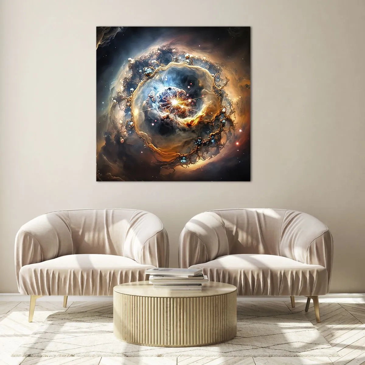 Glasbild - Bild auf glas - Anfang - 70x70 cm