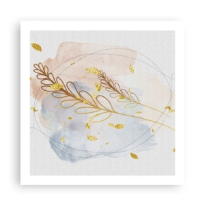 Poster - Goldenr Hauch - 60x60 cm