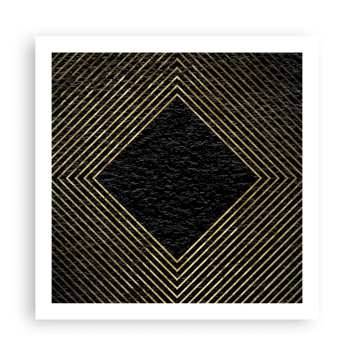 Poster - Geometrie im glamourösen Stil - 60x60 cm