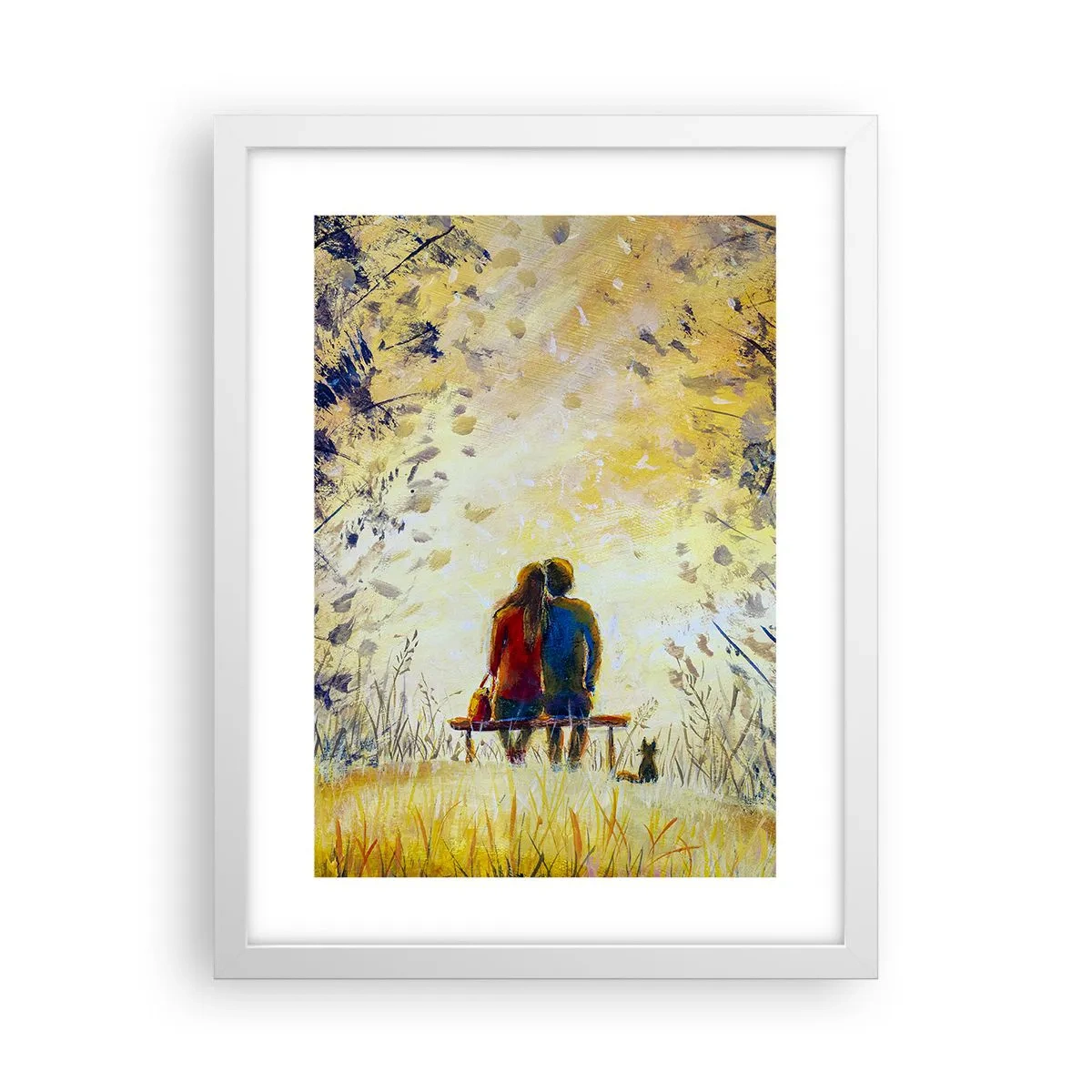Poster in einem weißen Rahmen - Magischer Augenblick - 30x40 cm