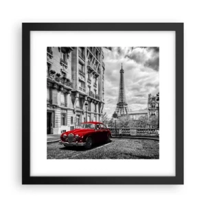 Poster in einem schwarzem Rahmen - Raubtier in der Stadt - 30x30 cm