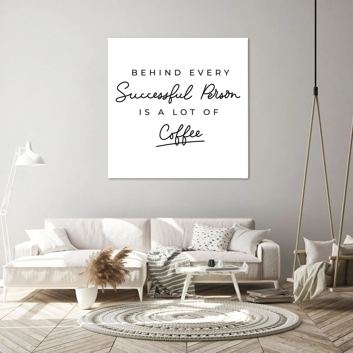 Bild auf Leinwand - Leinwandbild - Erfolgsgeheimnis - 70x70 cm