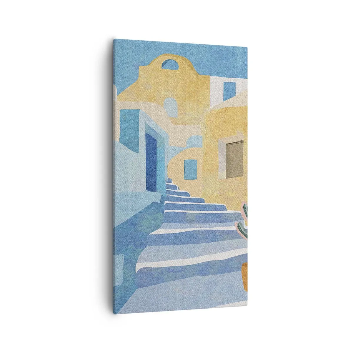 Bild auf Leinwand - Leinwandbild - Ein Tag in einer arabischen Stadt - 55x100 cm