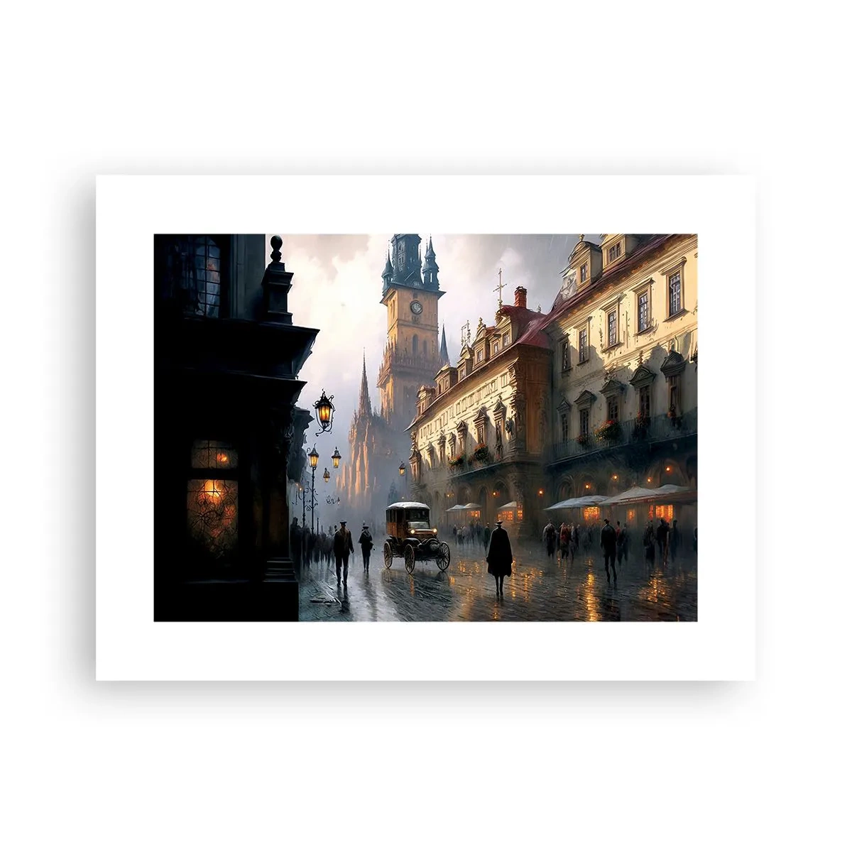 Poster - Charme eines Prager Abends - 40x30 cm