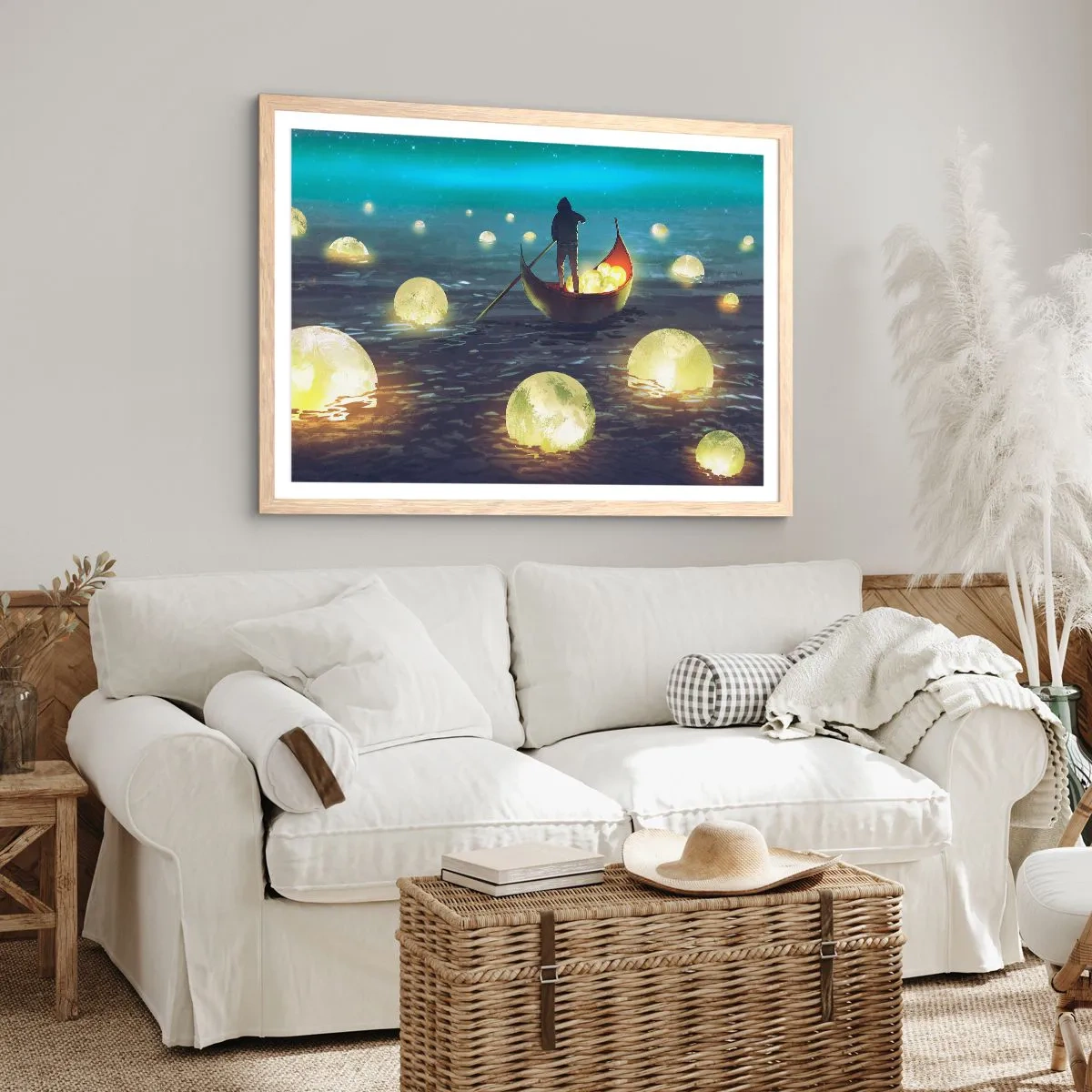 Poster in einem Rahmen aus heller Eiche - Dinge, von denen Philosophen nie geträumt haben - 100x70 cm