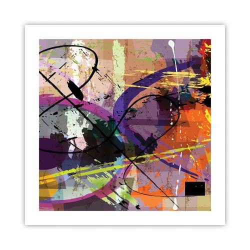 Poster - Du kannst geradeaus oder umhergehen - 50x50 cm