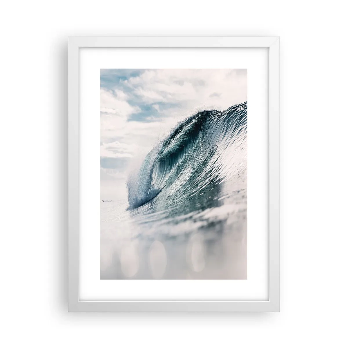 Poster in einem weißen Rahmen - Wasserspitze - 30x40 cm