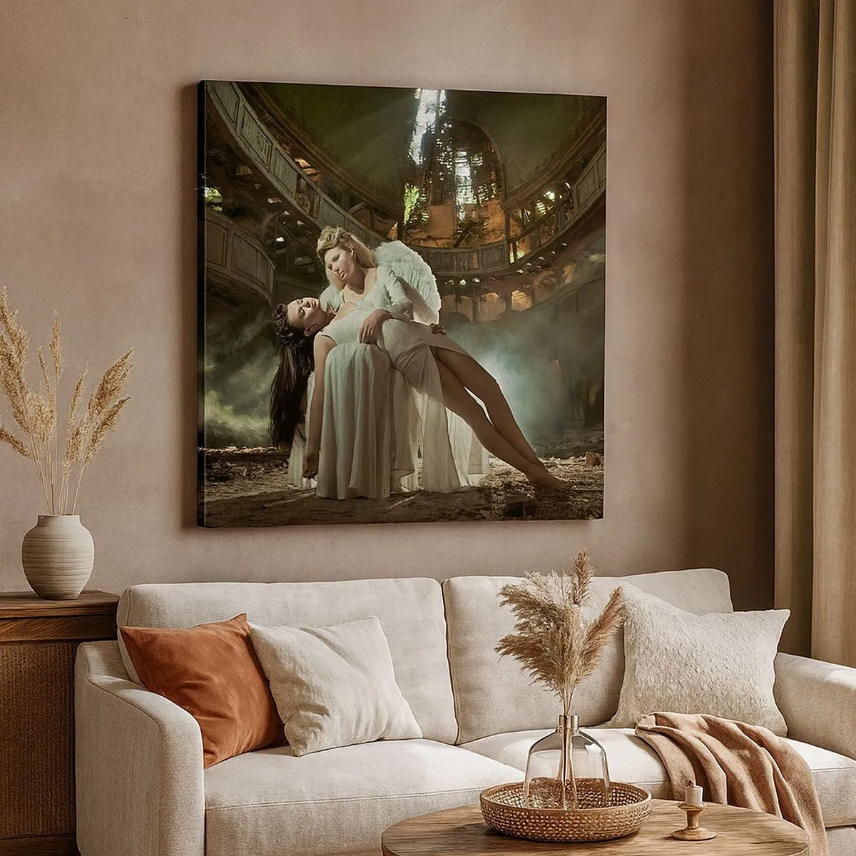 Bild auf Leinwand - Leinwandbild - Der Geist des alten Theaters - 30x30 cm