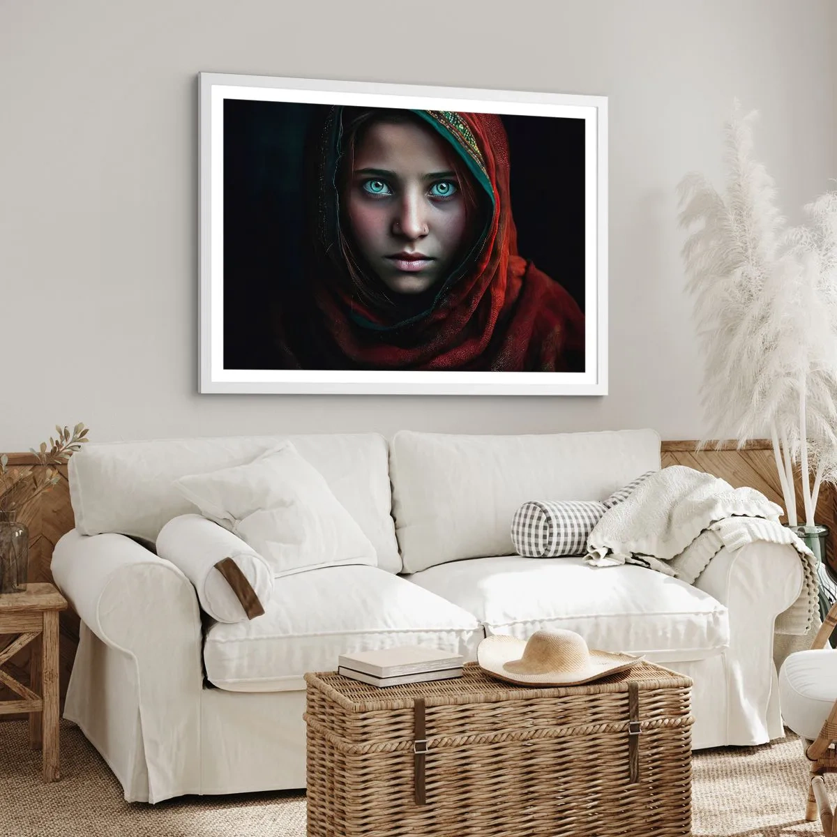 Poster in einem weißen Rahmen - Prinzessin aus dem Osten - 91x61 cm