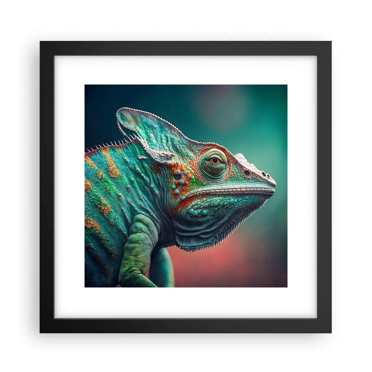 Poster in einem schwarzem Rahmen - Siehst du mich? Nicht gut… - 30x30 cm