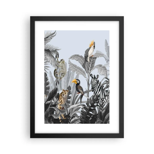 Poster in einem schwarzem Rahmen - Afrikanisches Märchen - 30x40 cm