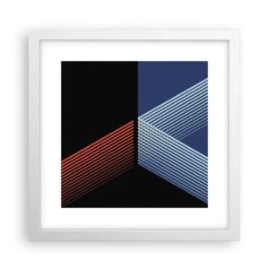 Poster in einem weißen Rahmen - Eine einfache Geschichte - 30x30 cm