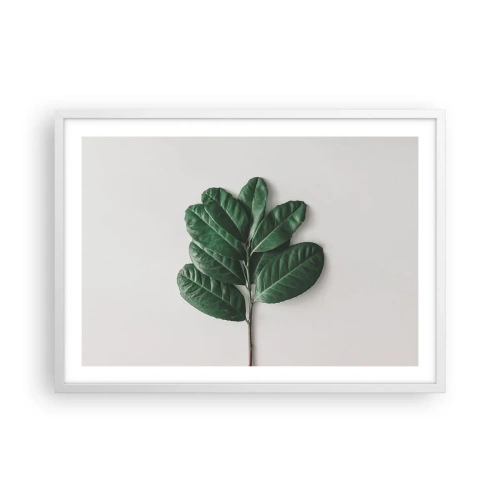 Poster in einem weißen Rahmen - Eine Zeichnung purer Natur - 70x50 cm