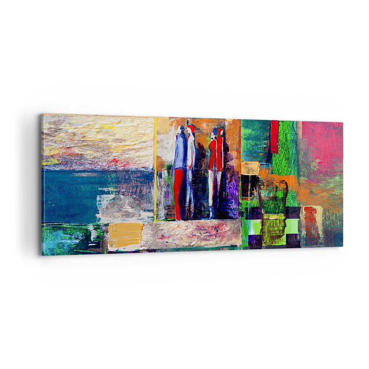 Bild auf Leinwand - Leinwandbild - Beziehungen und Emotionen - 100x40 cm