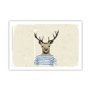 Poster - Weil ich gestreifte T-Shirts mag! - 91x61 cm