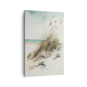 Bild auf Leinwand - Leinwandbild - Mit Sand bedeckt - 80x120 cm
